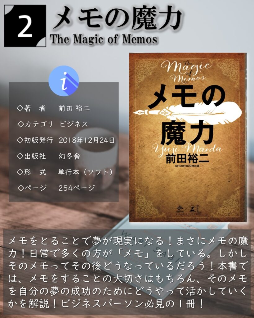 メモの魔力：前田裕二